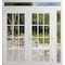 Vdomdoors Front Exterior Prehung Metal-Plastic Double Doors Clear Glass / MANUX 8355 White Silk / Office Comm MANUX8355DEXD-WS-W72+14xH80+14-LH-I - alternate 1