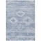 Homeroots 9' X 12' Denim Blue And Sky Blue Southwestern Washable Indoor Outdoor Area Rug 588700 - alternate 8