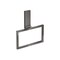 Axor Universal Rectangular Towel Ring in Polished Black Chrome 42623330 - alternate 1
