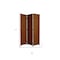Homeroots 72" Dark Brown Folding Three Panel Screen Room Divider 274891 - alternate 5