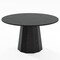 Homeroots 52" Black Solid Wood Pedestal Base Round Top Dining Table 721062 - alternate 7