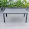 Leisuremod Chelsea Aluminum Outdoor Dining Table With 8 Chairs and Cushions, Charcoal Blue CC20-T63BL-CBU6 - alternate 9