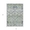 Homeroots 10' X 14' Artichoke Green Denim Blue And Silver Floral Washable Indoor Outdoor Area Rug 588857 - alternate 9