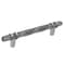 Amerock London 5-1/16 in 128 mm Center-to-Center Black Chrome/Polished Chrome Cabinet Pull BP36649BCR26 - alternate 1