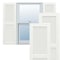 Ekena Millwork True Fit PVC Two Equal Louver Shutters, Unfinished, 12W x 33H, PR TFP101LVF12X033UN - alternate 1