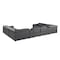 Homeroots Dark Gray Italian Leather Power Reclining U Shaped Ten Piece Corner Sectional With Console 634690 - alternate 17