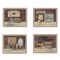 Homeroots Set Of Four Bathroom II Brown Framed Print Bathroom Wall Art, 4PK 405630 - alternate 1