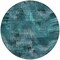Homeroots 8' Teal Blue Aqua And Gray Round Abstract Washable Indoor Outdoor Area Rug 587154 - alternate 8