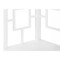 Homeroots 62" White Metal Corner Bookcase 376528 - alternate 7