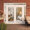 Vdomdoors Front Exterior Prehung Metal-Plastic Double Doors Clear Glass / MANUX 8666 White Silk / Office Comm MANUX8666DEXD-WS-W12+72+12xH80+14-RH-I - alternate 3