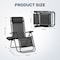 Simple Deluxe 2 Set Zero Gravity Chairs Patio Portable Reclining Folding Lounge Chair Beach Camping Chairs with P 3A88LGCHARZEROGRAVITYBLKX2 - alternate 7
