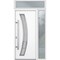 Vdomdoors Steel Door Deux 6500 White Sidelight and Transom Window Stainless Inserts Single Modern Painted-W36 DEUX6500EXD-WS-W36+14 x H80+16-Right-hand Inswing - alternate 5