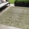 Homeroots 5' X 8' Olive Green Oriental Washable Indoor Outdoor Area Rug 607567 - alternate 1