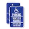Signmission Parking Vehicle Id Required Up to $200 Fine for Violati, 12'' X 18'', Heavy Gauge Aluminum, 2PK A-1218-2PACK-23350 - alternate 1
