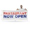 Signmission Restaurant Now Open, 48 Inch x 120 Inch, Vinyl Banner B-120-30834 - alternate 5