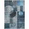 Homeroots 8' X 10' Teal Blue Gray And Charcoal Geometric Washable Indoor Outdoor Area Rug 604345 - alternate 7