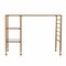 Homeroots 43" Clear and Gold Glass Writing Desk 402040 - alternate 1