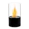 Edendirect 6.5 in. Tabletop Ventless Bioethanol Fireplace, Black Round Stainless Steel Burner Cup ZR-601S - alternate 1