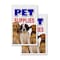Signmission Pet Supplies, Vinyl Decals Only 24 Inch x 36 Inch, Vinyl Decal, 2PK DSB-2436-2PACK-Pet Supplies - alternate 1