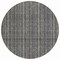 Homeroots 8' Gray And Silver Round Striped Washable Indoor Outdoor Area Rug 615051 - alternate 8