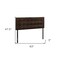Homeroots Brown Faux Leather Upholstered Full Headboard 490178 - alternate 5