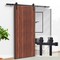 Yssoa Miibox 8ft, Fit 40in Wide Door Panel I Shape Hanger Sliding Barn Roller Hardware Kit, Smooth HIROLLDOOR01STEEL8B - alternate 1