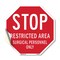 Signmission Stop Restricted Area Surgical Perso, 10 Inch X 10 Inch, Vinyl Decal OC-D-10-181 - alternate 1