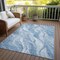 Homeroots 8' X 10' Denim Blue And Sky Blue Abstract Washable Indoor Outdoor Area Rug 582983 - alternate 7