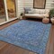 Homeroots 5' X 8' Blue And Gray Medallion Washable Indoor Outdoor Area Rug 616263 - alternate 9