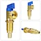 Everflow Washing Machine Replacement Valve 1/2" PEX B Inlet x 3/4" MHT Outlet, Brass, For Cold Water Supply 541P - alternate 6