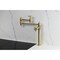 Kingston Brass Deck Mount Pot Filler Faucet with Knurled Handle, Brushed Brass KS3707RKZ - alternate 5