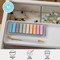 Martha Stewart Grady Set of 3 Clear Plastic Stackable Storage Boxes with White Plastic Lids GS-BA1360-3P-CL-WH-MS - alternate 9