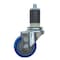 Service Caster 3.5'' SS Blue Poly Wheel Swivel 1-3/8'' Expanding Stem Caster SCC-SSEX20S3514-PPUB-BLUE-138 - alternate 1