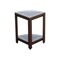 Homeroots Compact Triangular Teak Shower Outdoor Bench With Shelf In Brown Finish 376677 - alternate 8
