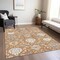 Homeroots 10' X 14' Copper Ivory And Gray Damask Washable Indoor Outdoor Area Rug 599411 - alternate 9
