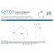 Gatco Clarion Towel Ring, Crystal-Clear Acrylic/Chrome 5712 - alternate 5
