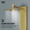 Vigo 55 in. H x 6 in. W 2-Jet Shower Panel System with Square Head & Hand Shower Wand, Matte Brushed Gold VG08012MG - alternate 7