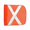 Safetywhips Warning Whip Flag, Orange Mesh, White Reflective X, 11.5 Length Flag11-O-XW - alternate 1