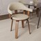 Leisuremod Modern Wooden Dining Chair, Walnut Color Frame in Cream, Brivo Collection BC22CR - alternate 7