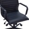 Leisuremod Harris Faux Leather Office Chair - Mid-Back Ergonomic Swivel Desk Chair, Iron Base HOBL19BLL - alternate 9