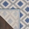 Homeroots 5' X 8' Blue And Gray Geometric Indoor Outdoor Area Rug 546856 - alternate 9