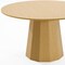 Homeroots 52" Natural Wood Pedestal Base Round Top Dining Table 721089 - alternate 5