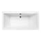 Kingston Brass 66-Inch Acrylic Rectangular Double Ended Freestanding Tub with Overflow/Drain Assembly VTSQ663422M5 - alternate 1