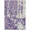Homeroots 8' X 10' Purple And Ivory Abstract Washable Indoor Outdoor Area Rug 613371 - alternate 8