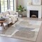 Homeroots 5' X 8' Taupe And Gray Abstract Washable Indoor Outdoor Area Rug 632192 - alternate 7