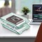 Acrimet Facility 2 Tier Letter Tray Front Load Size Desktop File Organizer Plastic Clear Green 263.5 - alternate 6