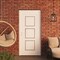 Vdomdoors Front Exterior Prehung Metal-Plastic Door, Manux 8661 White Silk, Office Commercial and Residential MANUX8661EXD-WS-W36xH80-RH - alternate 3