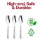 Smarty Had A Party Shiny Metallic Silver Hammered Plastic Spoons (1000 Spoons), 1000PK 2649-CASE - alternate 10