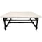Homeroots 48" White And Black Genuine Marble And Solid Wood Square Coffee Table 569553 - alternate 8