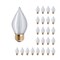 Bulbrite 25-Watt C15 E26 Incandescent Light Bulb Medium Base Spunlight Satin Amber 2200k, 25PK 861979 - alternate 1